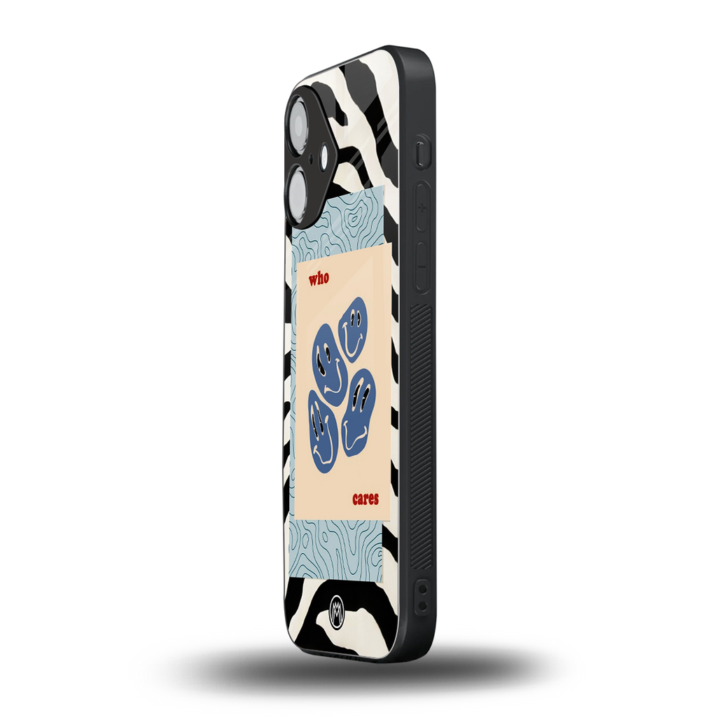 who cares back phone cover | glass case for iphone 16