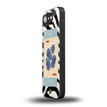 who cares back phone cover | glass case for iphone 16e