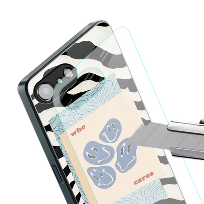 who cares back phone cover | glass case for iphone 16e