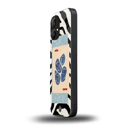 who cares back phone cover | glass case for nothing phone 1