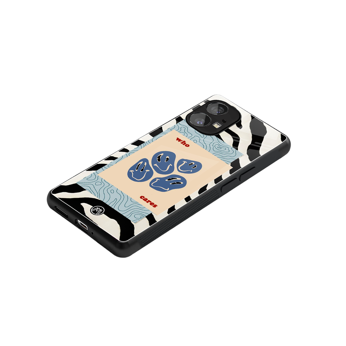 who cares back phone cover | glass case for nothing phone 1