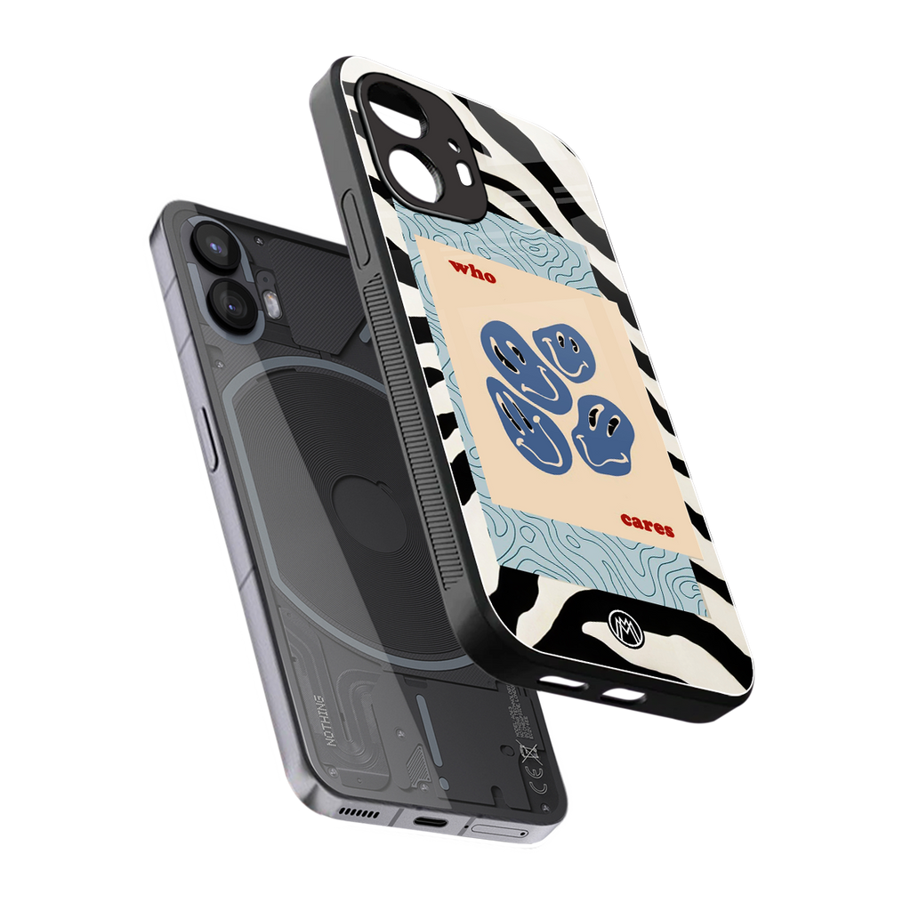 who cares back phone cover | glass case for nothing phone 2