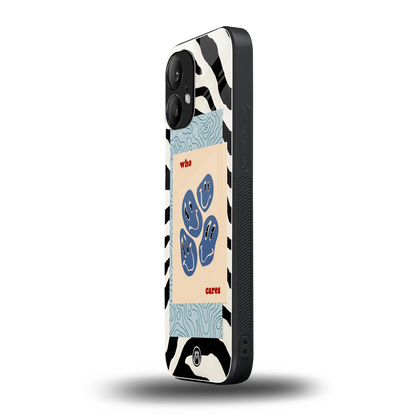 who cares back phone cover | glass case for nothing phone 2