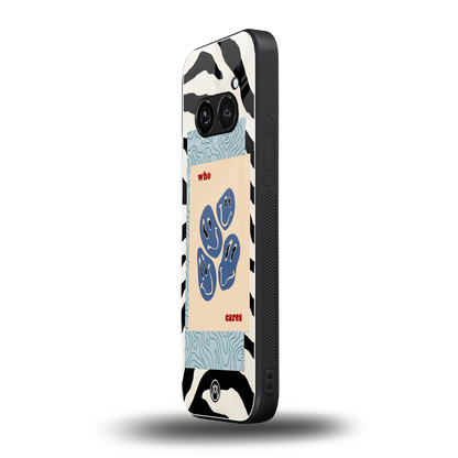who cares back phone cover | glass case for nothing phone 2a