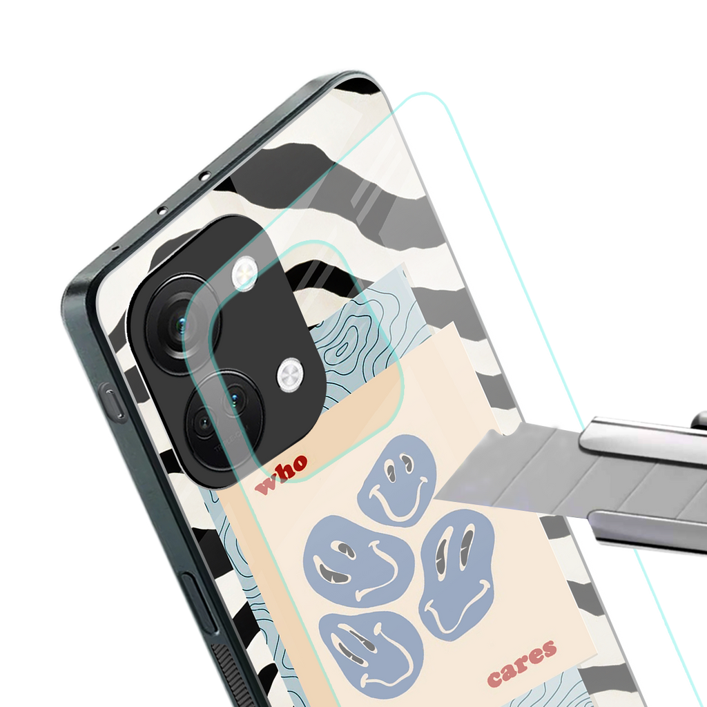 who cares back phone cover | glass case for oneplus nord 3