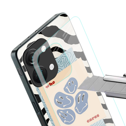 who cares back phone cover | glass case for oneplus nord 3