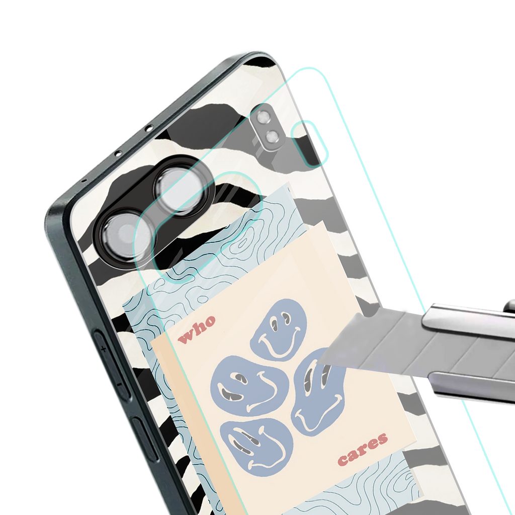 who cares back phone cover | glass case for oneplus nord 4
