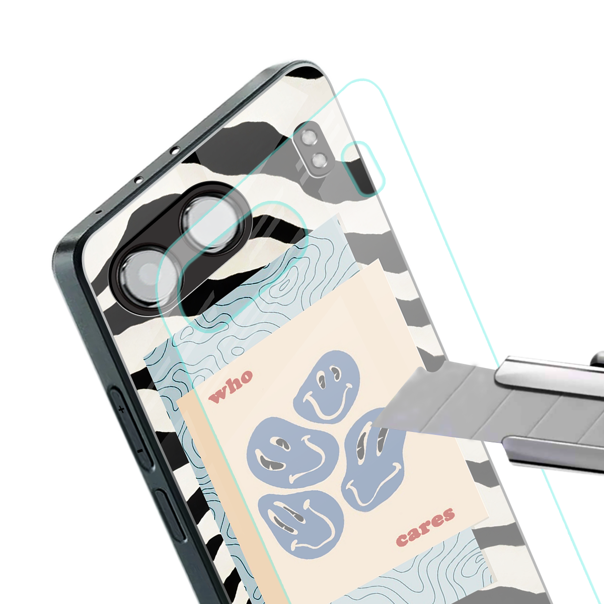 who cares back phone cover | glass case for oneplus nord 4