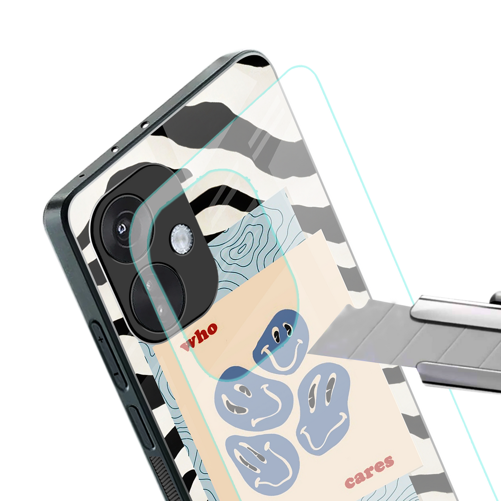 who cares back phone cover | glass case for oneplus nord ce 3
