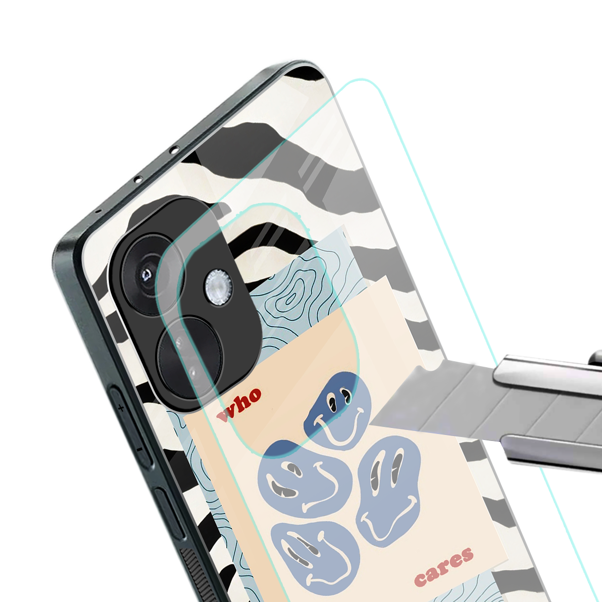 who cares back phone cover | glass case for oneplus nord ce 3
