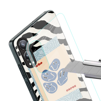 who cares back phone cover | glass case for oneplus nord ce 4 lite