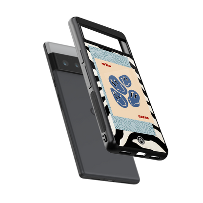 who cares back phone cover | glass case for google pixel 6 pro