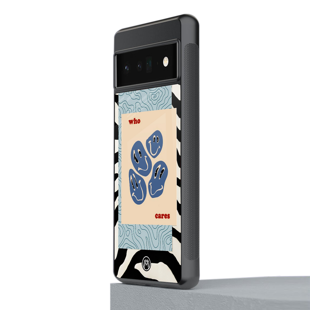 who cares back phone cover | glass case for google pixel 6 pro