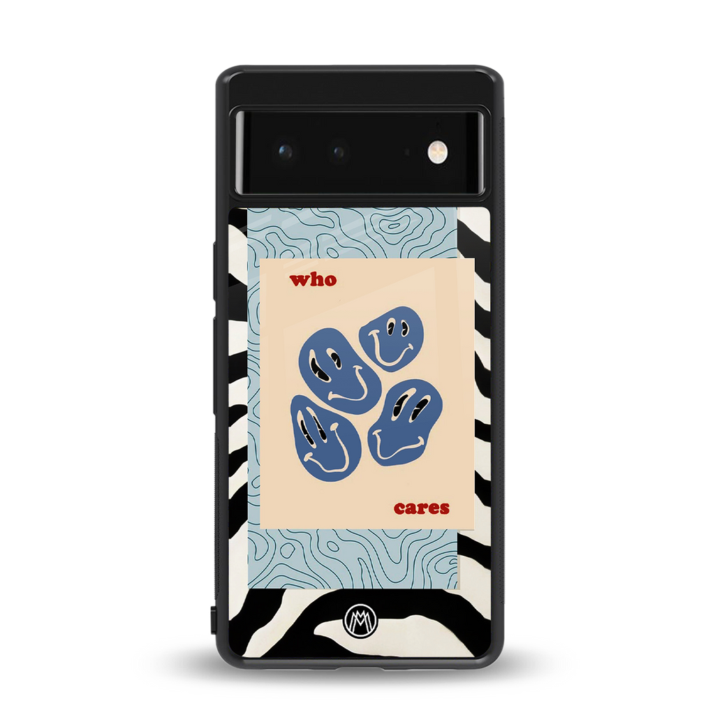 who cares back phone cover | glass case for Google Pixel 6A