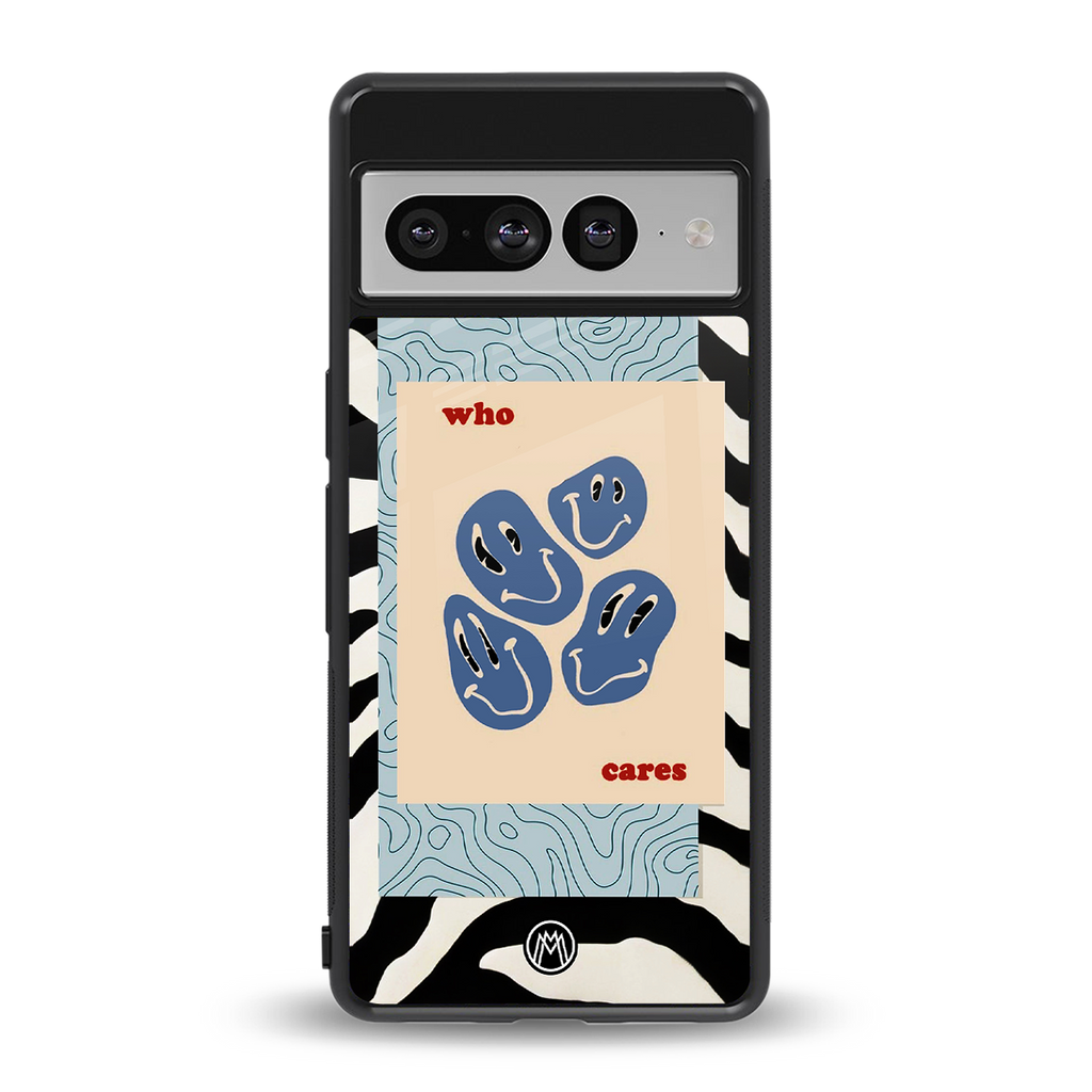 who cares back phone cover | glass case for google pixel 7 pro