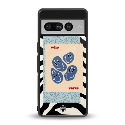 who cares back phone cover | glass case for google pixel 7 pro