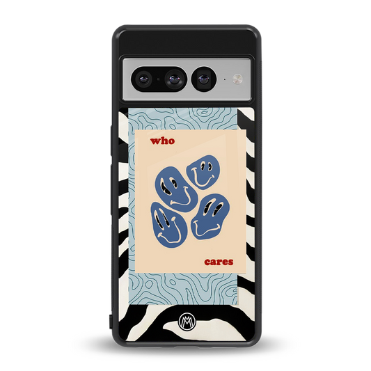 who cares back phone cover | glass case for google pixel 7 pro