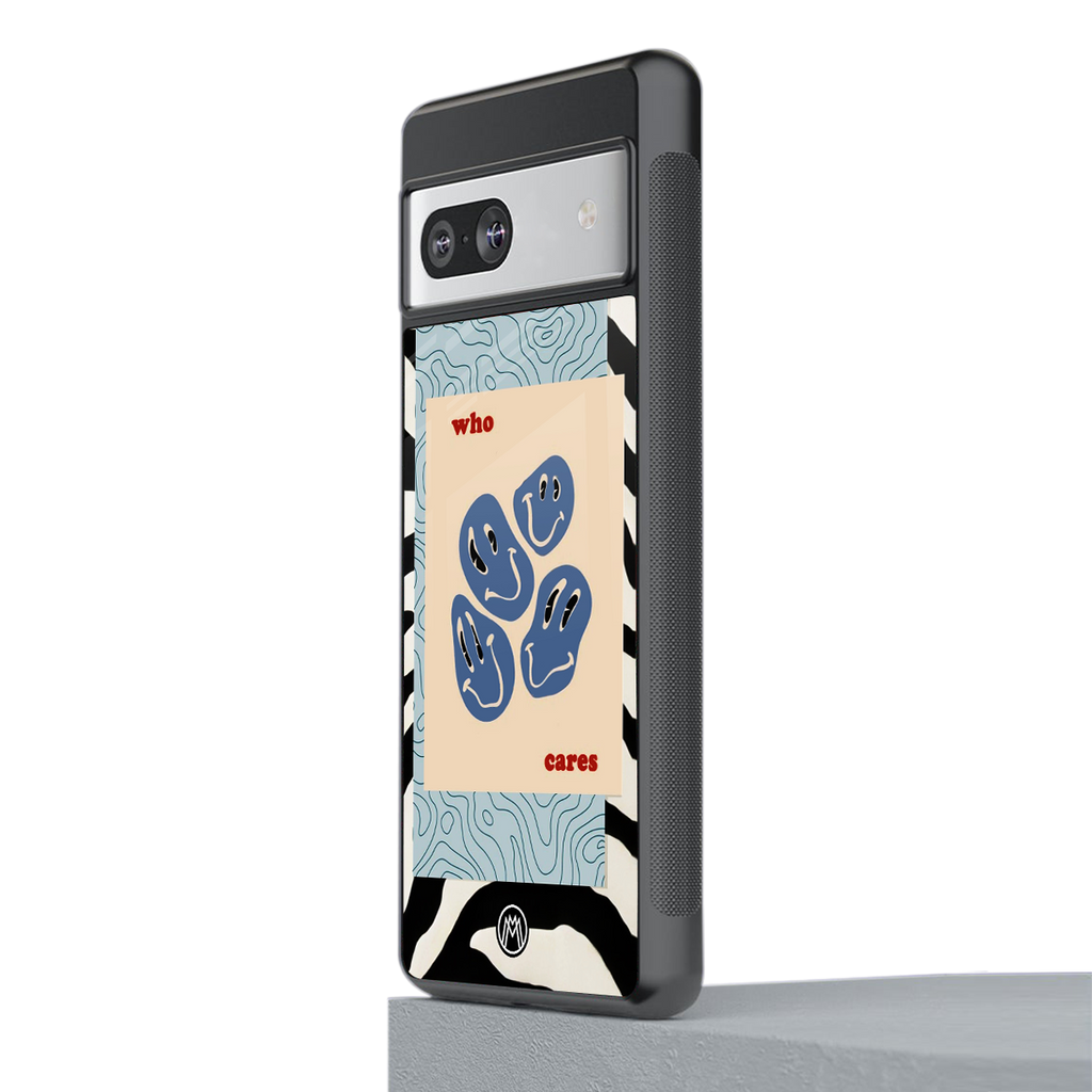 who cares back phone cover | glass case for Google Pixel 7