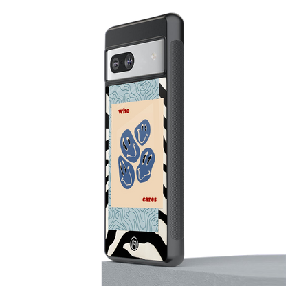 who cares back phone cover | glass case for Google Pixel 7A