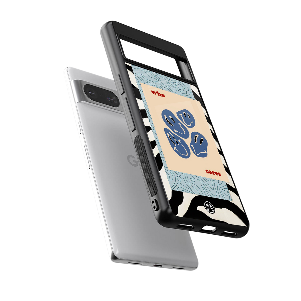 who cares back phone cover | glass case for Google Pixel 8
