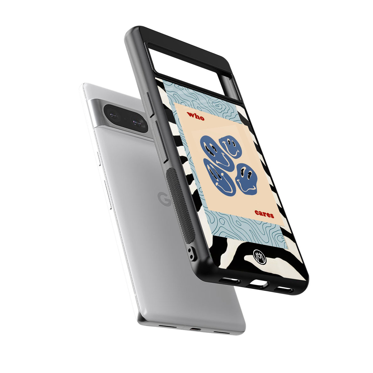 who cares back phone cover | glass case for Google Pixel 8