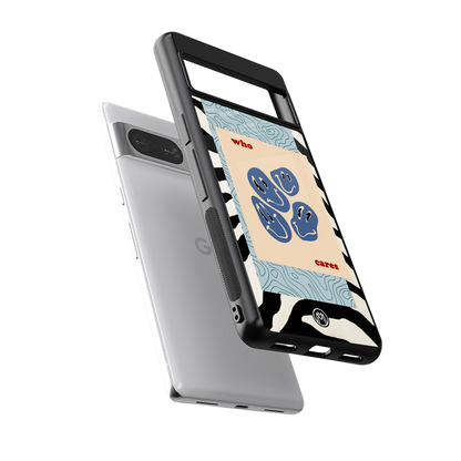 who cares back phone cover | glass case for Google Pixel 8