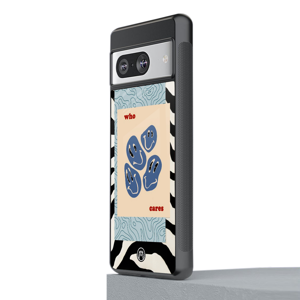 who cares back phone cover | glass case for Google Pixel 8