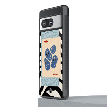 who cares back phone cover | glass case for Google Pixel 8