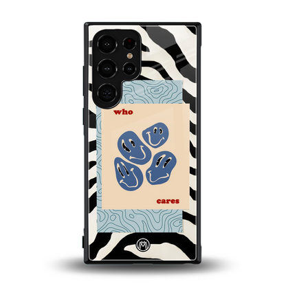 who cares back phone cover | glass case for samsung galaxy s24 ultra