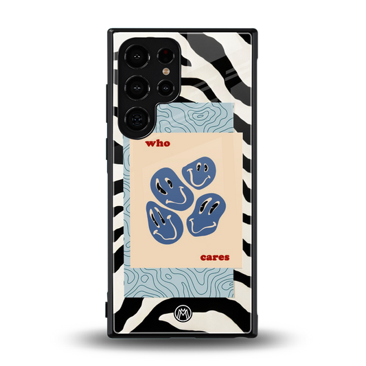 who cares back phone cover | glass case for samsung galaxy s24 ultra