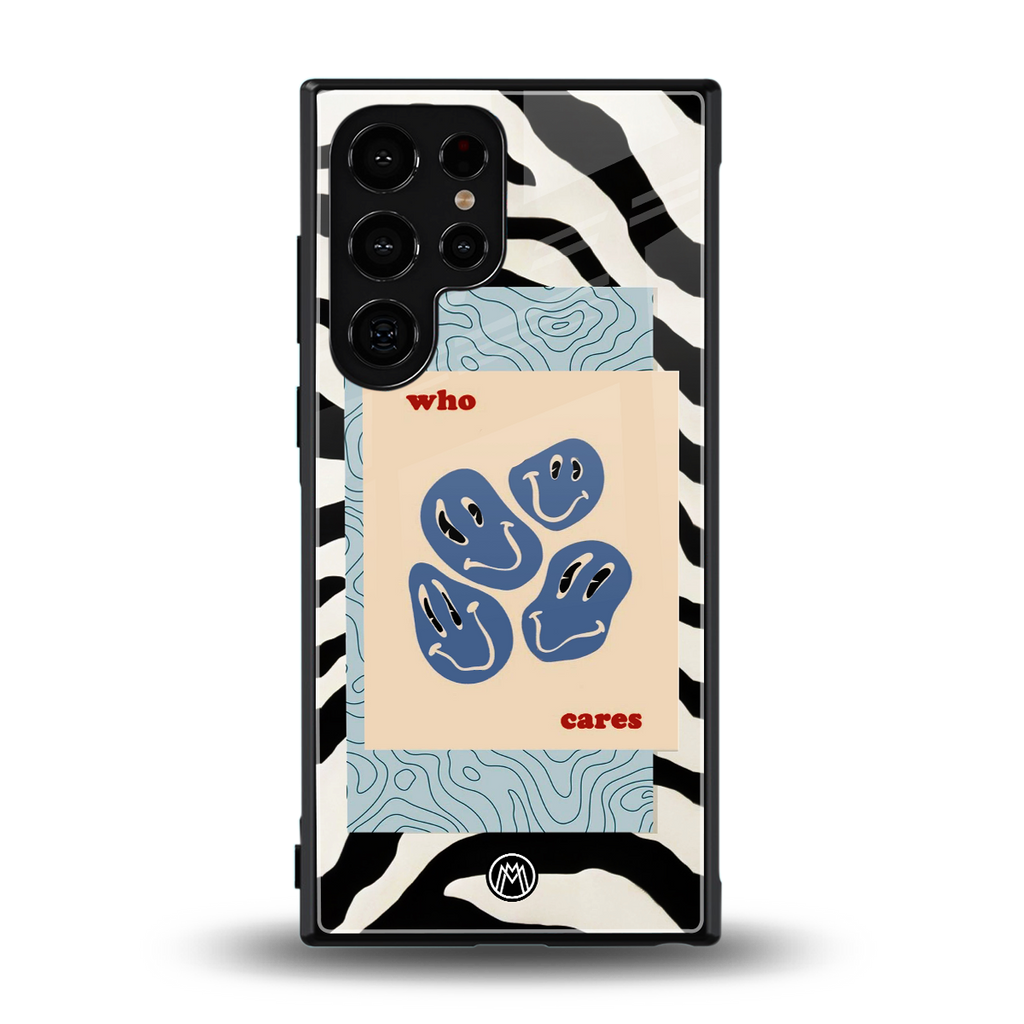 who cares back phone cover | glass case for samsung galaxy s23 ultra