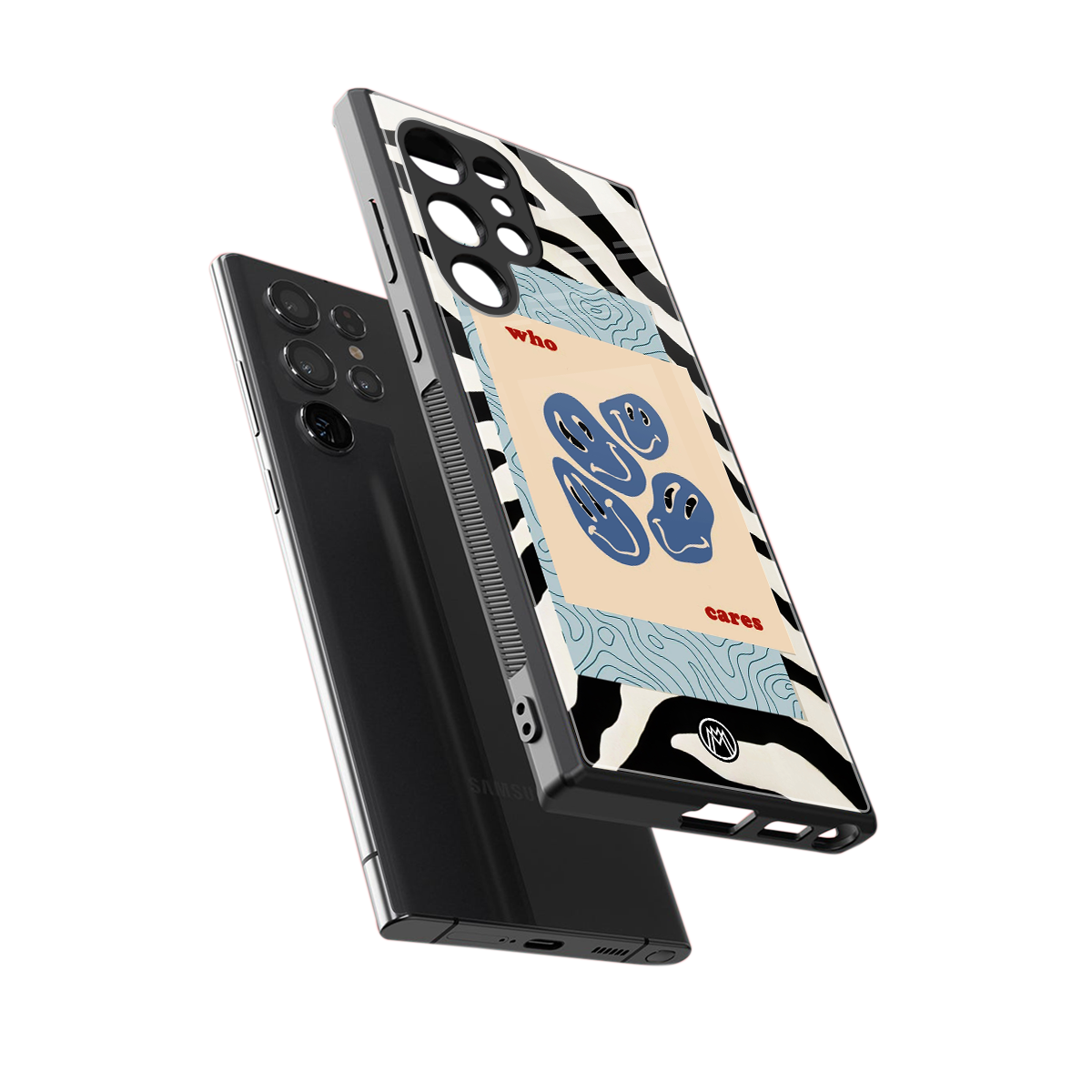 who cares back phone cover | glass case for samsung galaxy s24 ultra
