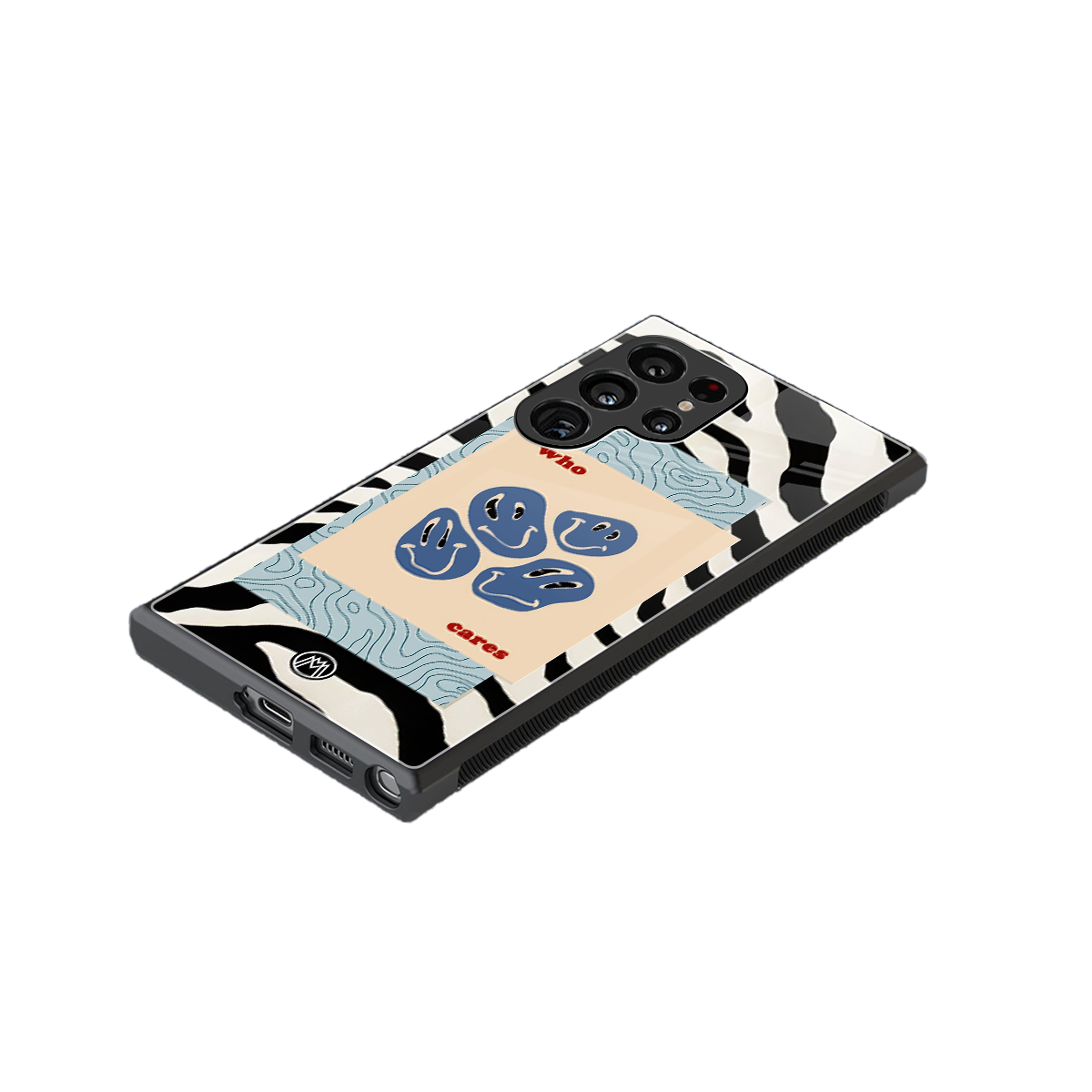 who cares back phone cover | glass case for samsung galaxy s24 ultra