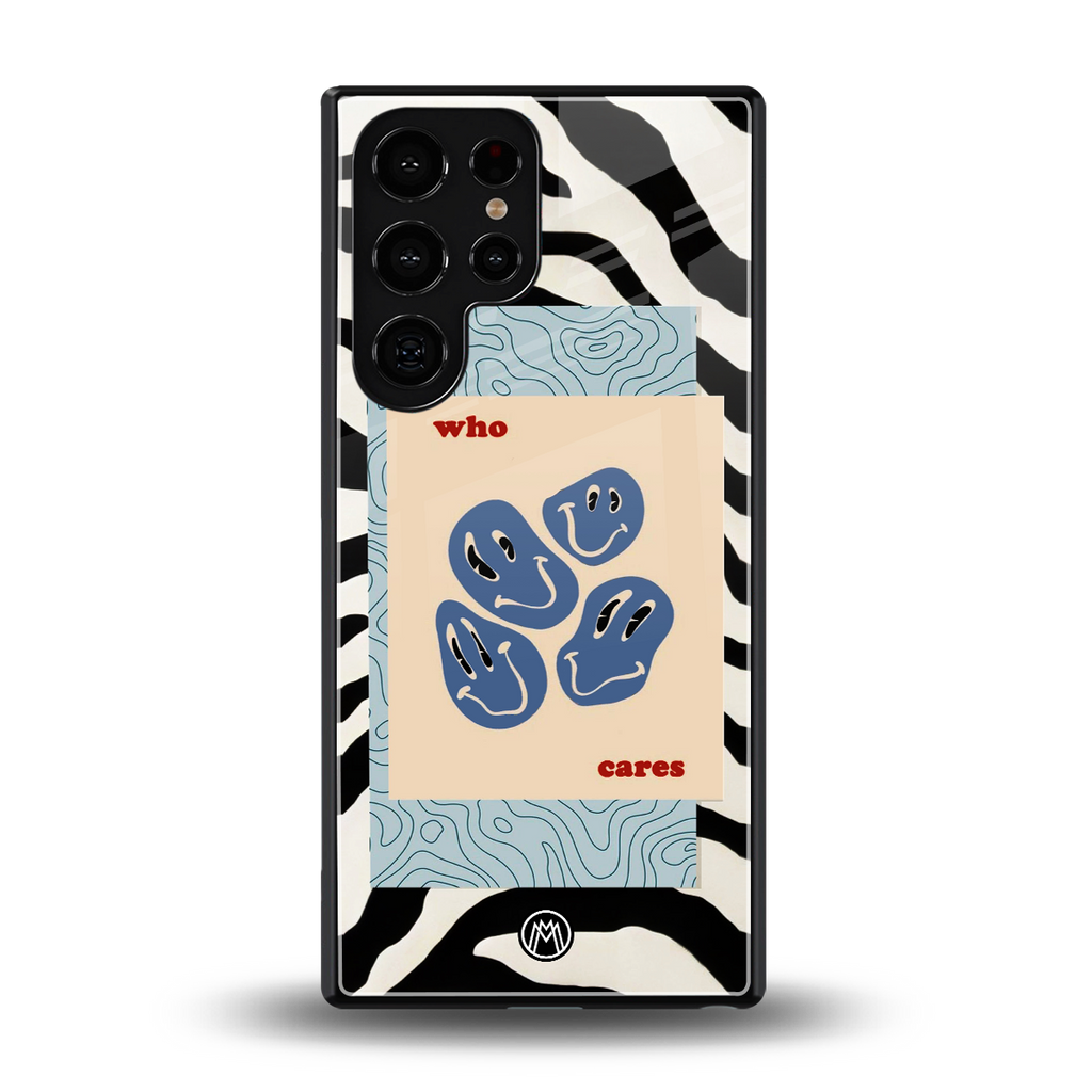 who cares back phone cover | glass case for samsung galaxy s25 ultra