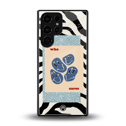 who cares back phone cover | glass case for samsung galaxy s25 ultra