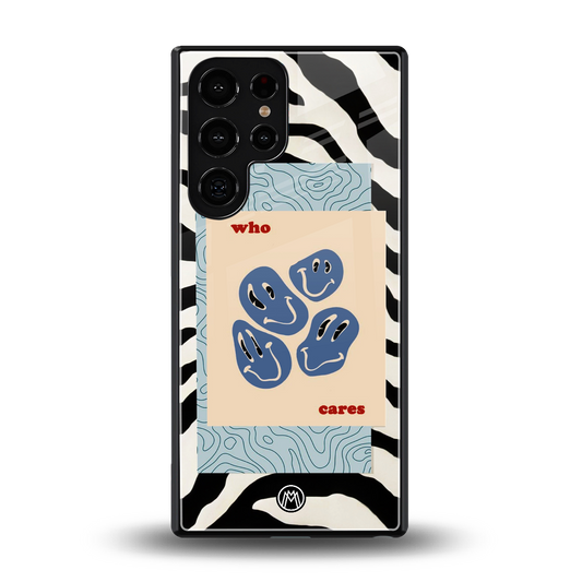 who cares back phone cover | glass case for samsung galaxy s25 ultra
