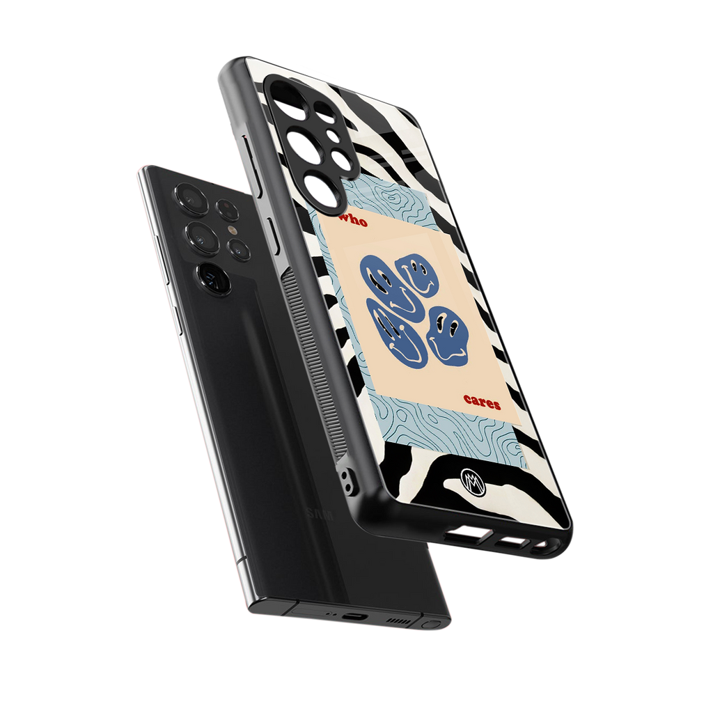 who cares back phone cover | glass case for samsung galaxy s25 ultra