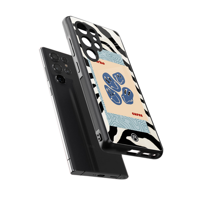who cares back phone cover | glass case for samsung galaxy s25 ultra