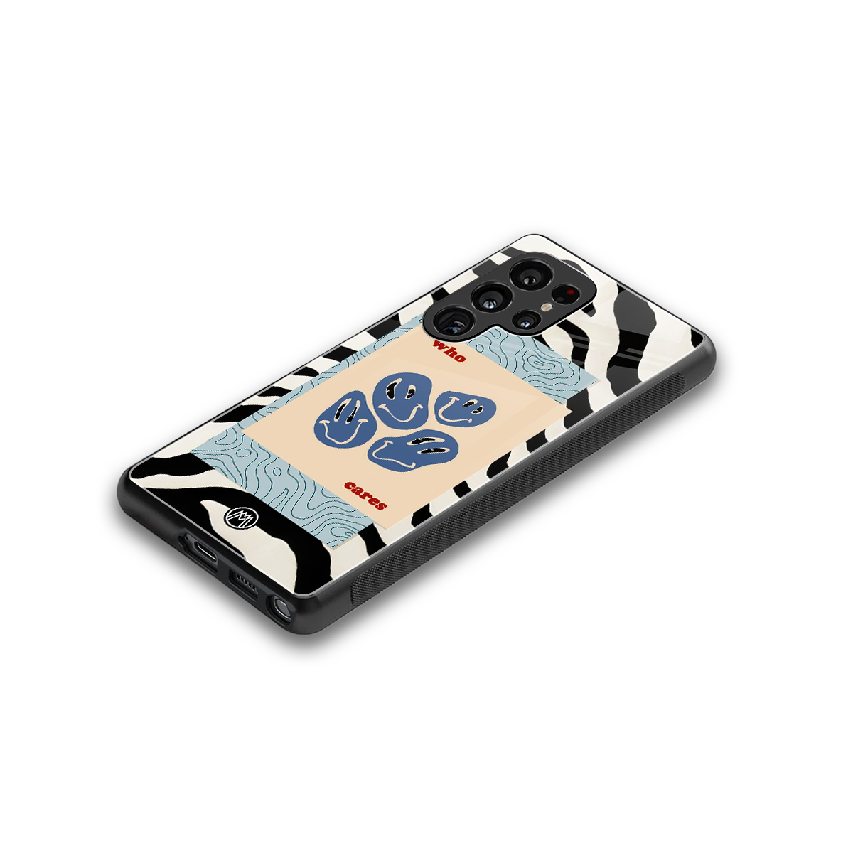 who cares back phone cover | glass case for samsung galaxy s25 ultra