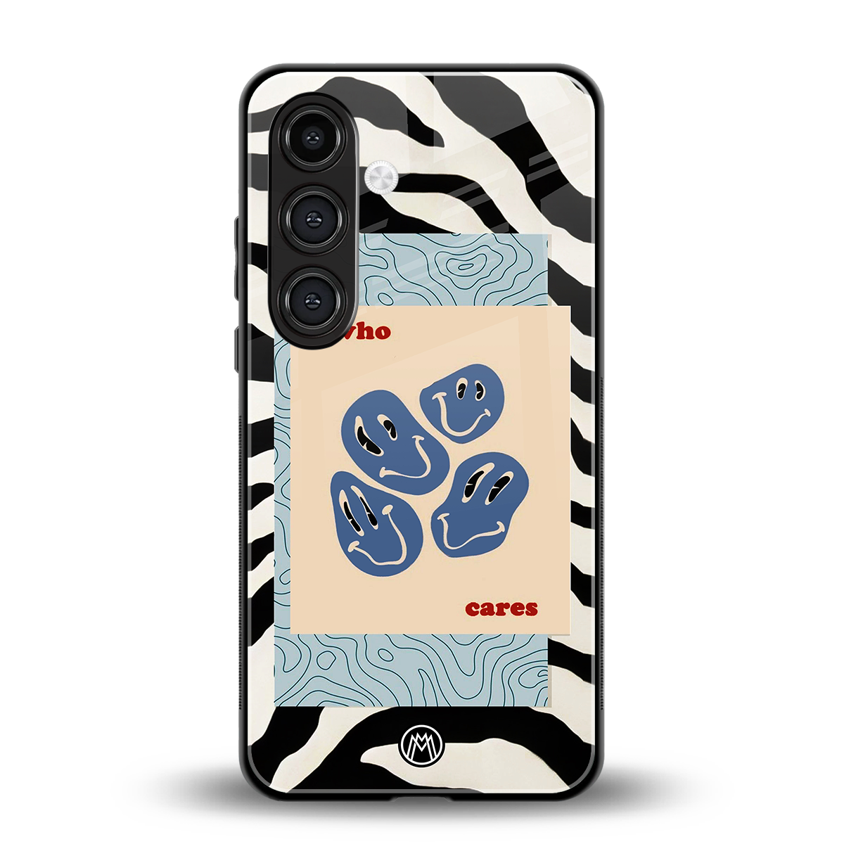 who cares back phone cover | glass case for samsung galaxy s24 plus