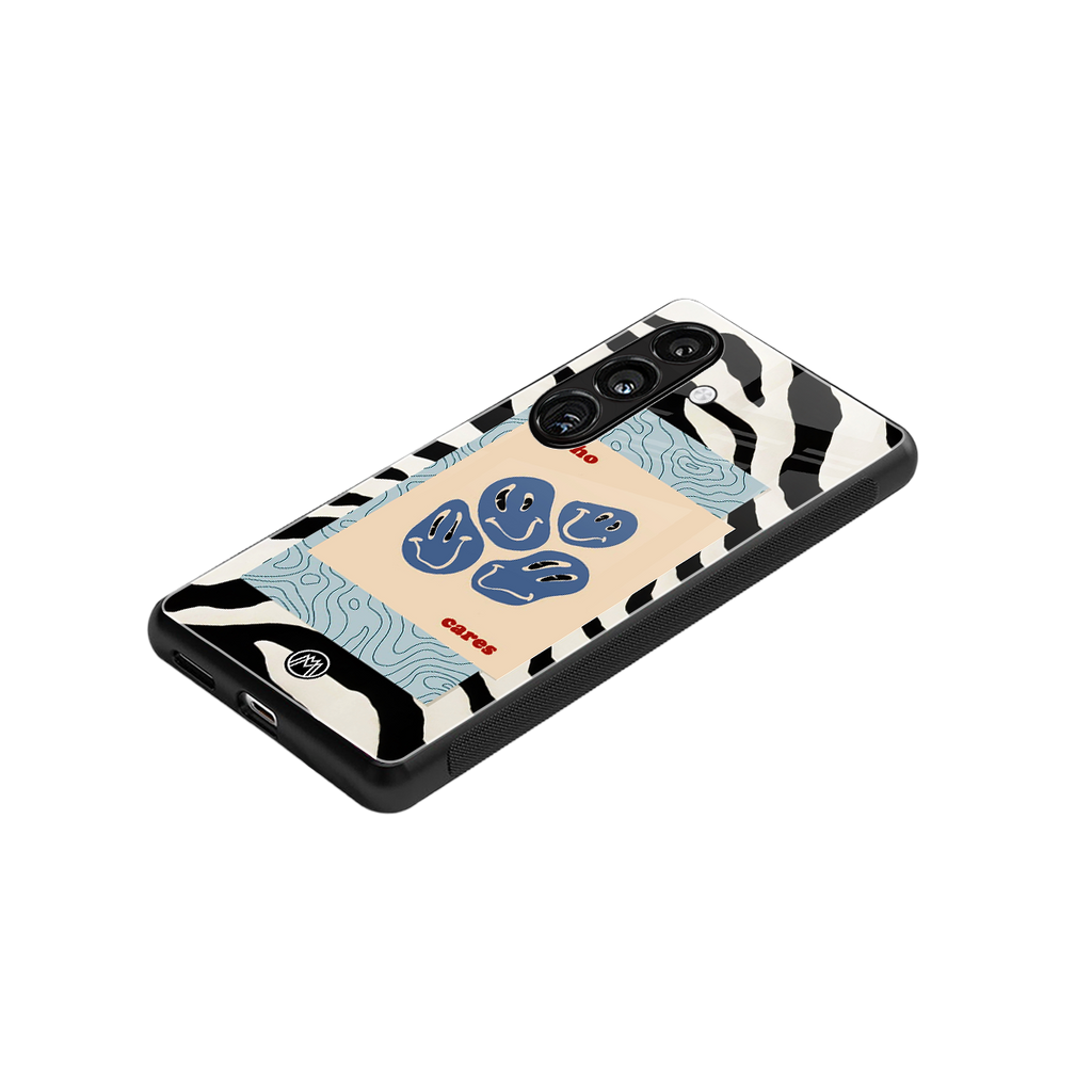 who cares back phone cover | glass case for samsung galaxy s25