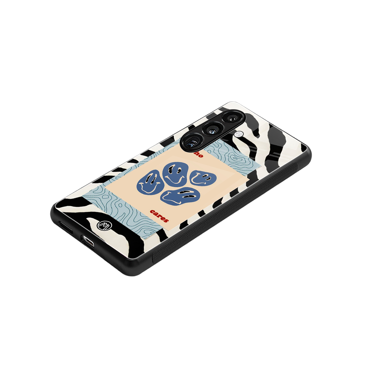 who cares back phone cover | glass case for samsung galaxy s24 plus