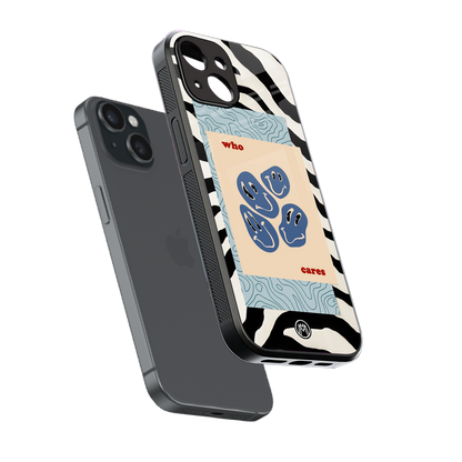 who cares back phone cover | glass case for iphone 14