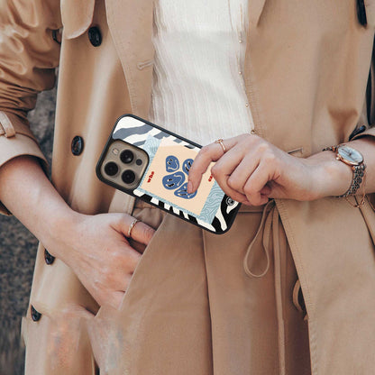 who cares back phone cover | glass case for iphone 14 pro max