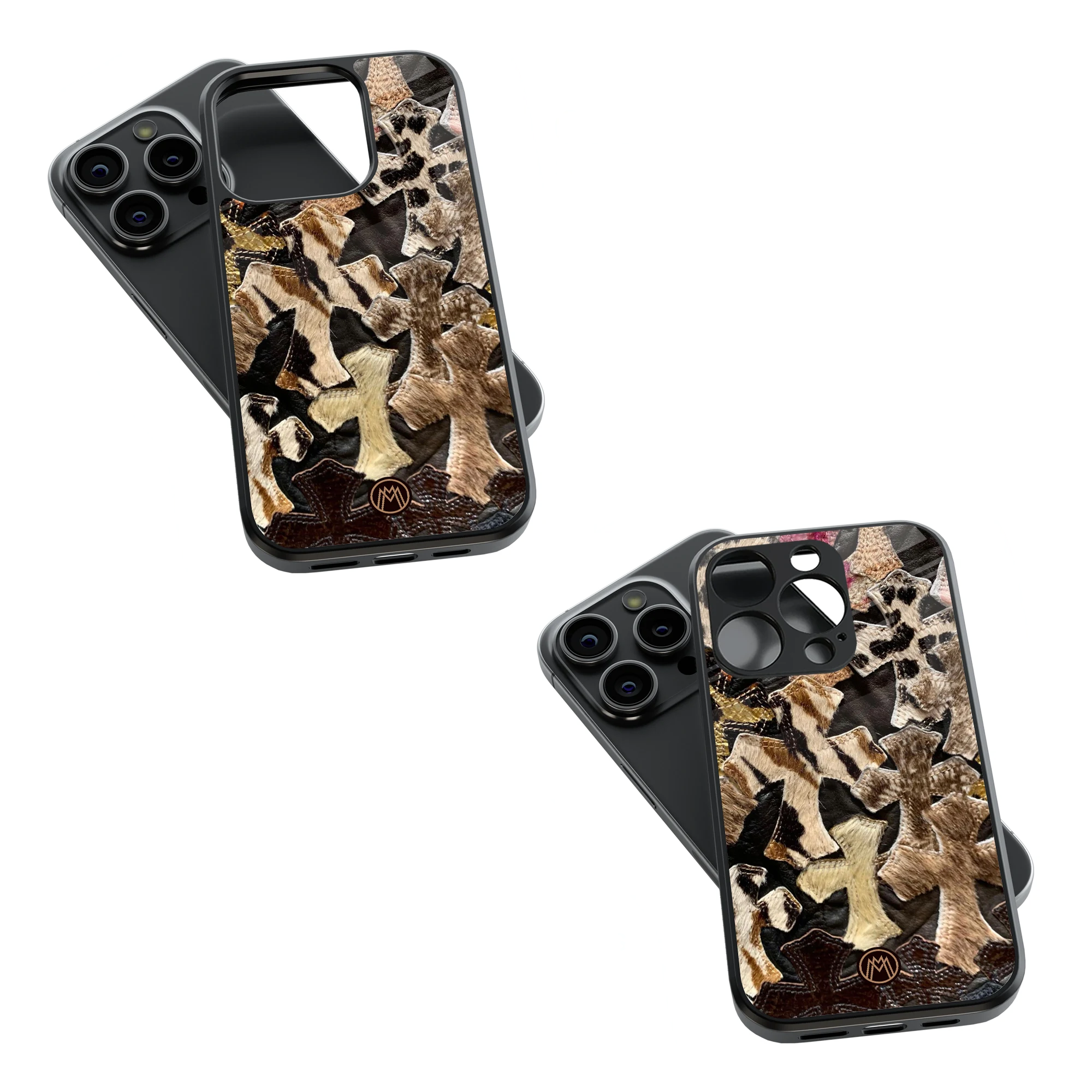 Trendy Glass Back Mobile Case for iPhone, Samsung, Redmi, OnePlus, Google Pixel, Motorola