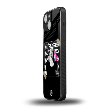 wild mind back phone cover | glass case for iphone 13 mini