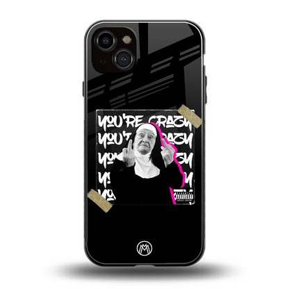 wild mind back phone cover | glass case for iphone 15 plus