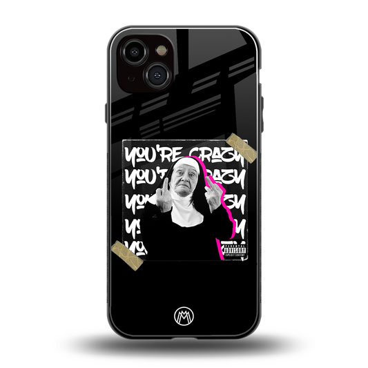 wild mind back phone cover | glass case for iphone 15 plus