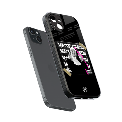 wild mind back phone cover | glass case for iphone 15 plus