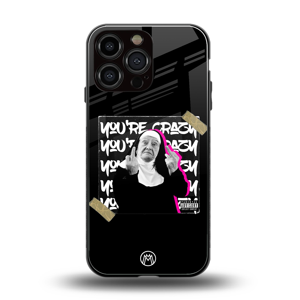 wild mind back phone cover | glass case for iphone 15 pro max